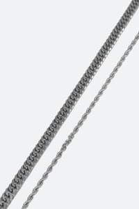 A1 Double Chain - Silver