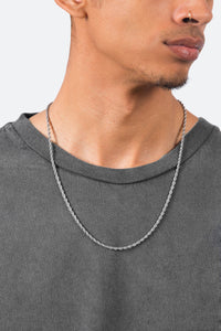 A3 Long Rope Chain - Silver