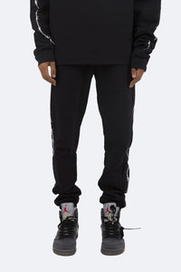 Barbed Wire Sweatpants - Black