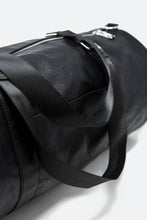 Load image into Gallery viewer, Poly Leather Gym Bag - Black
